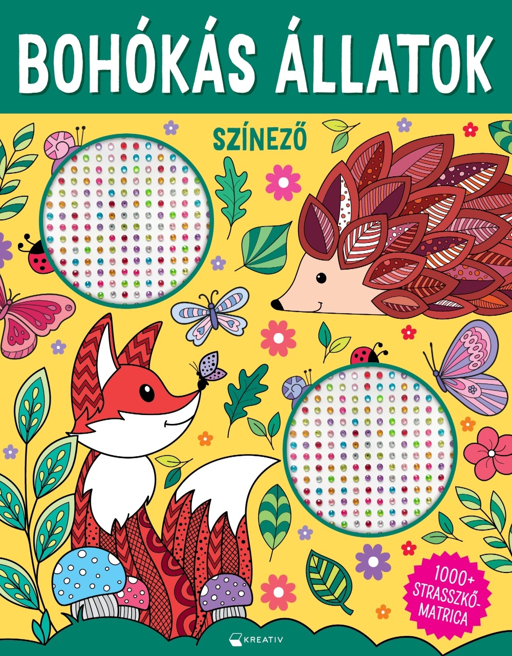Bohókás állatok – 1000+ strasszkőmatrica