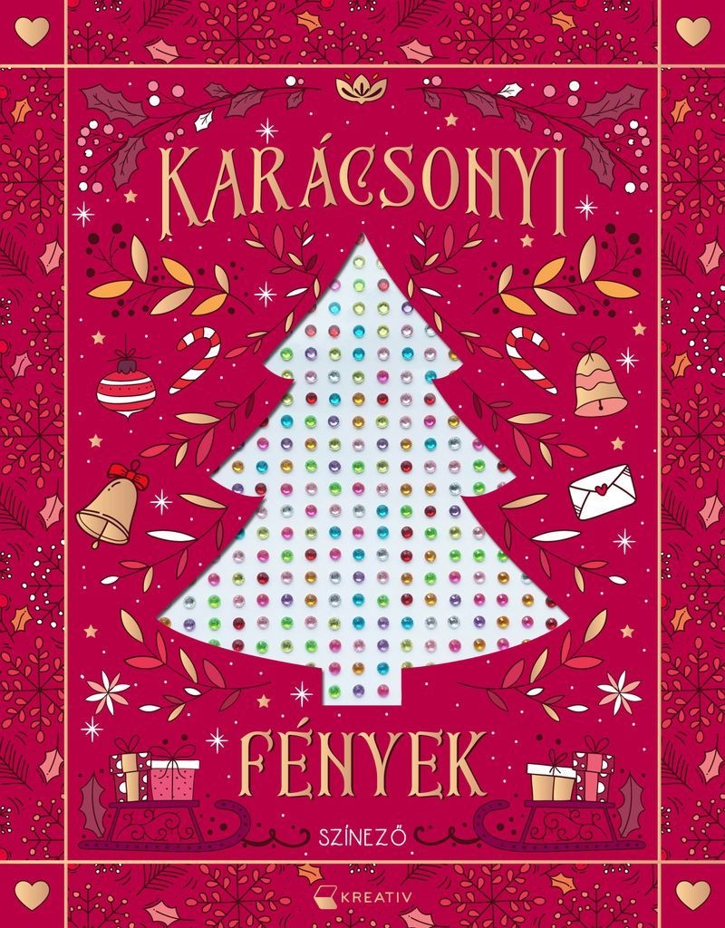 Karácsonyi fények - öntapadós strasszkövekkel
