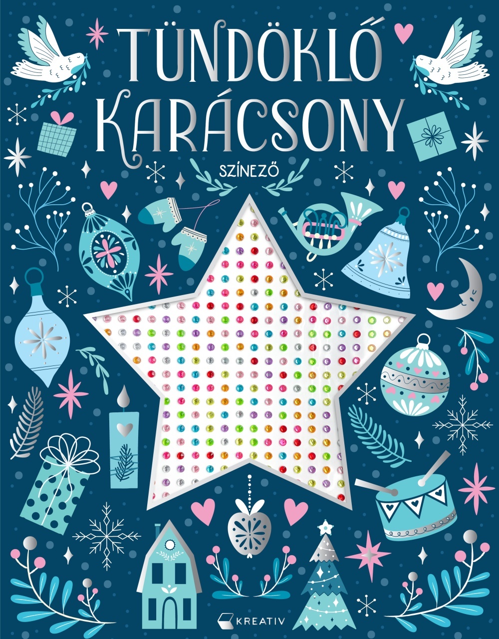 Tündöklő karácsony – 1000+ strasszkőmatrica